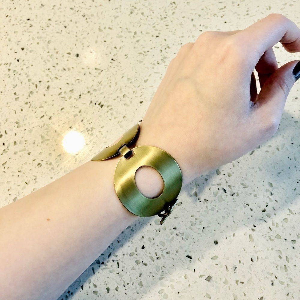 Antique Brass Bracelet - Picture 3 of 5